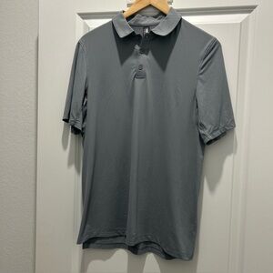 Mens Gray Kirkland Polo Shirt- Size Small